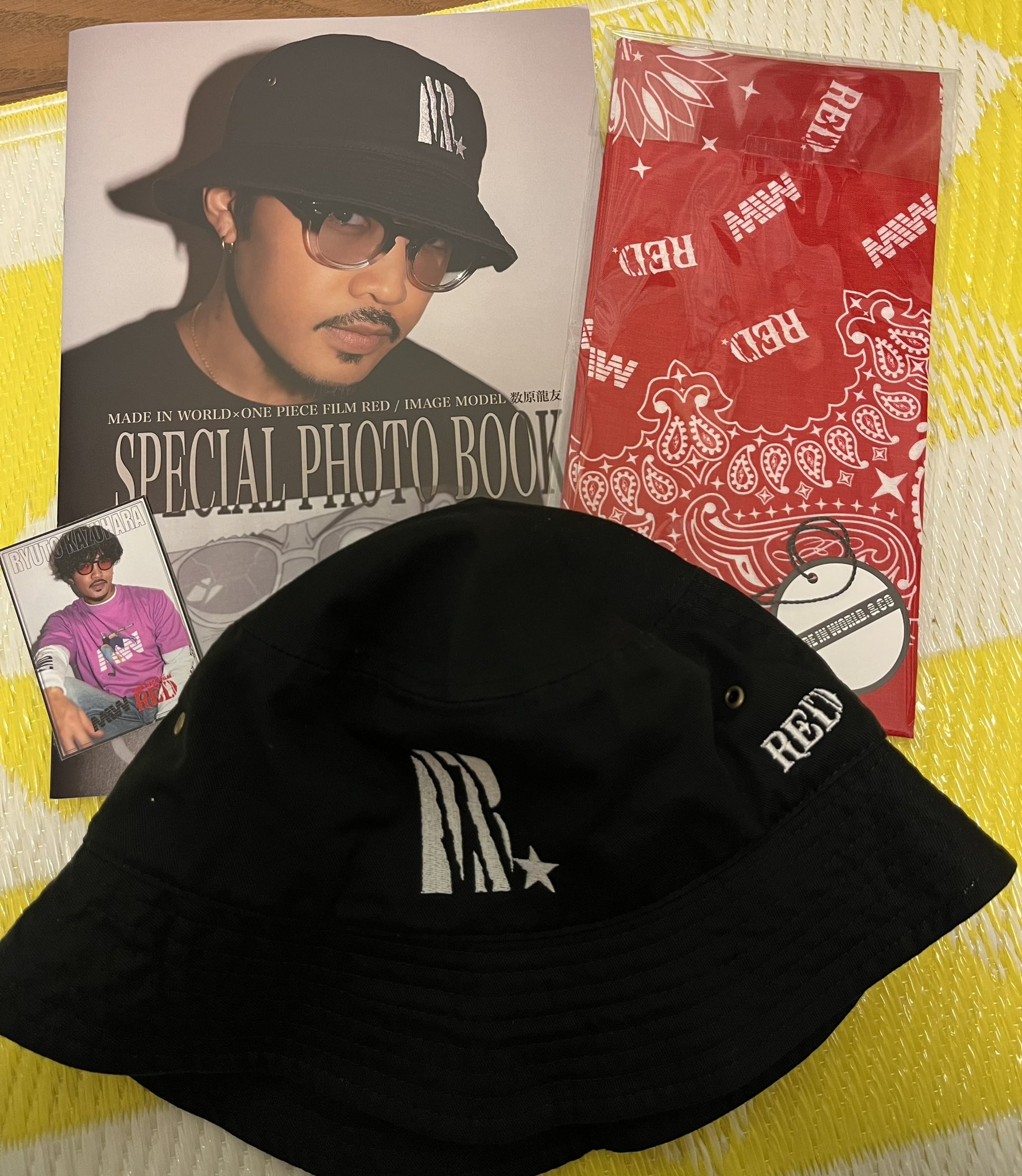 和風 数原龍友 バンダナ ハット ショッパーMADEINWORLD POPup