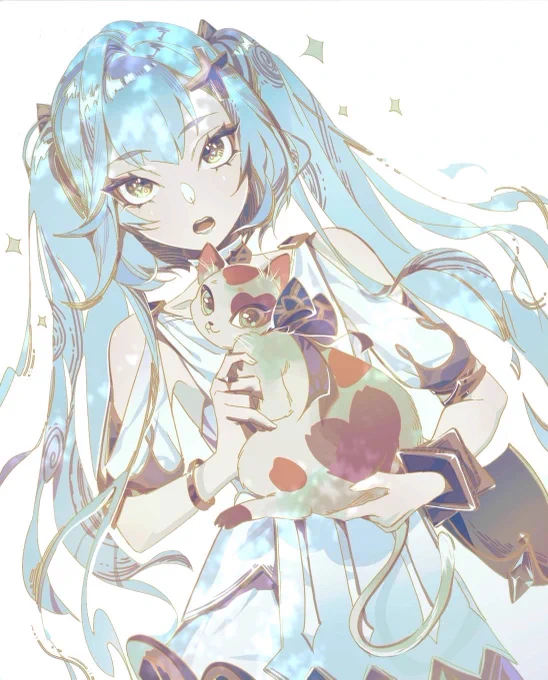 原神のファルザンさん!レギ と一緒に描きました 