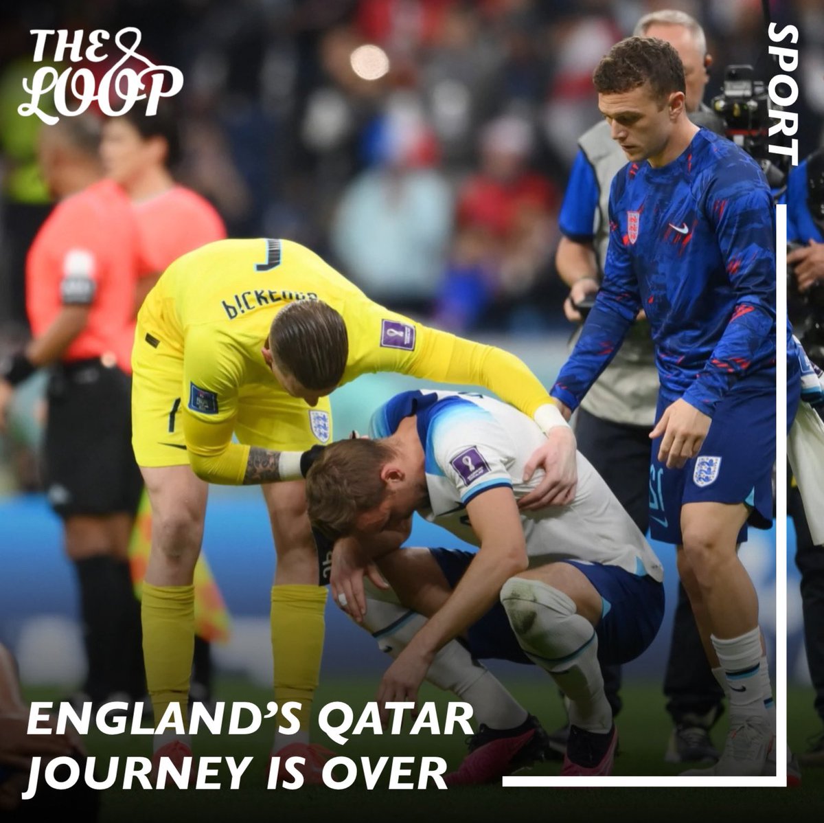 TheLoopGB's tweet photo. France progress into the Semi Finals as England exit Qatar. 😢🏴󠁧󠁢󠁥󠁮󠁧󠁿 https://t.co/Gh8p0V2GlQ