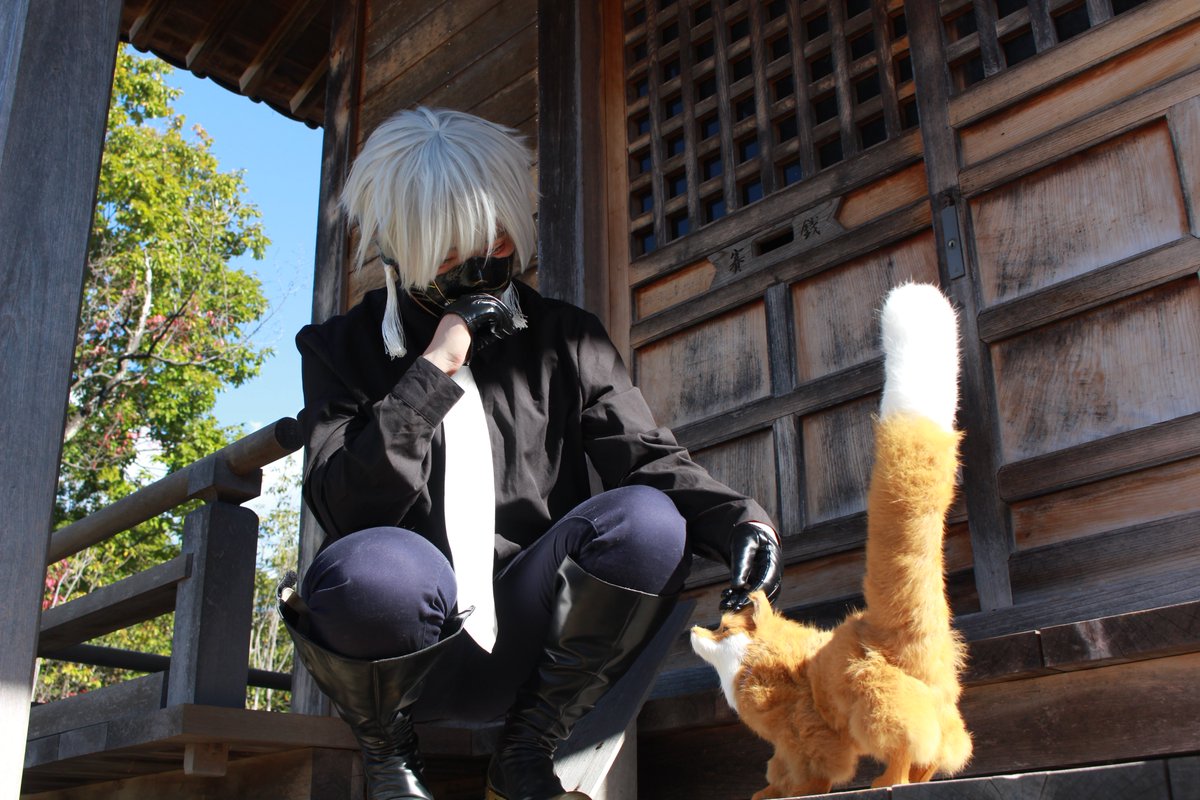 zh_x3's tweet photo. Cosplay 刀剣乱舞 上着、防具なし⚠️
❆
❆
-----------------------------
.
狐もう冬毛だね
.
-----------------------------
❆
❆
鳴狐*眞魚
photo*しぶはるさん@sado36shibu
撮影許可頂いています。
#SADOCOS https://t.co/IwlUOwzHdC