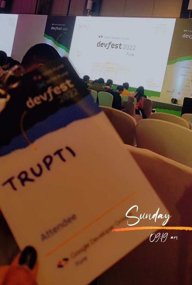 TruptiParde's tweet photo. #DevFest2022 https://t.co/DRF1wr9z04
