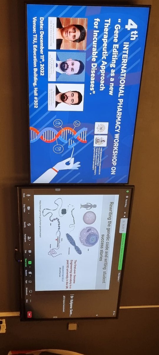 drkalraj31_s's tweet photo. Keynote speaker at the first CRISPR workshop for TISHK international university organised by our former MSC student Mohammed Rasul 👏👏👏 #studentstars #researchandknowledgeexchange @LifeSciWestmin @UoW_Research @UoW_Genlab @Change4GoodUoW @WestminsterCETI https://t.co/UrI1aQOObd