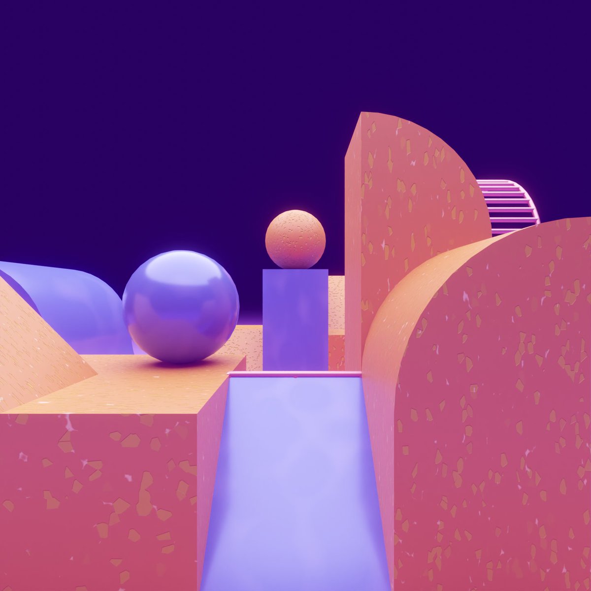 nodexdev's tweet photo. Ramping up with a Geometric Composition.
#blender3d #blendercycles #blender #3dgeometricart #render #3dcomposition #3dart https://t.co/rckr94s2li