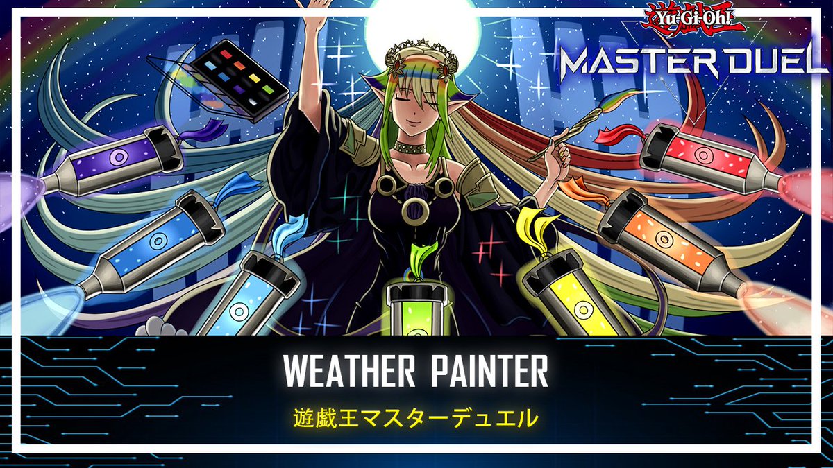 APuaud's tweet photo. Weather Painter - The Weather Painter Moonbow / Mysterious Labyrinth [Yu-Gi-Oh! Master Duel]
link https://t.co/VXWYWBWRmO
#MasterDuel #YuGiOh #YuGiOhMasterDuel #遊戯王マスターデュエル https://t.co/cmCXF5MNge