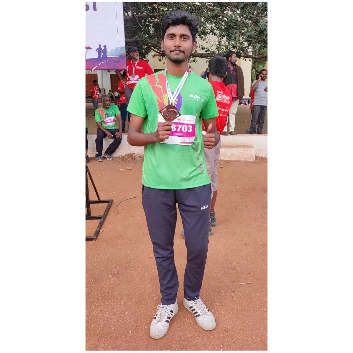 Itz_logesh7's tweet photo. Happy Running! 🥳
Very Happy and Proud to participate for 10th Edison of #Coimbatore_Marathon 2K22 to aid of Coimbatore Cancer Foundation✨ - #FITKOVAI
Special Thanks to our @BoschSoftware for being a part of this Marathon ❤️

#bgsw #boschler #FIT.KOVAI #boschindia #alt_future https://t.co/hO7ED67Eue