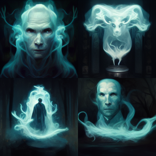 ByriakD's tweet photo. Midjourney input: A patronus spell by Voldemort #HarryPotter #Midjourney https://t.co/RwQjSAb0NH