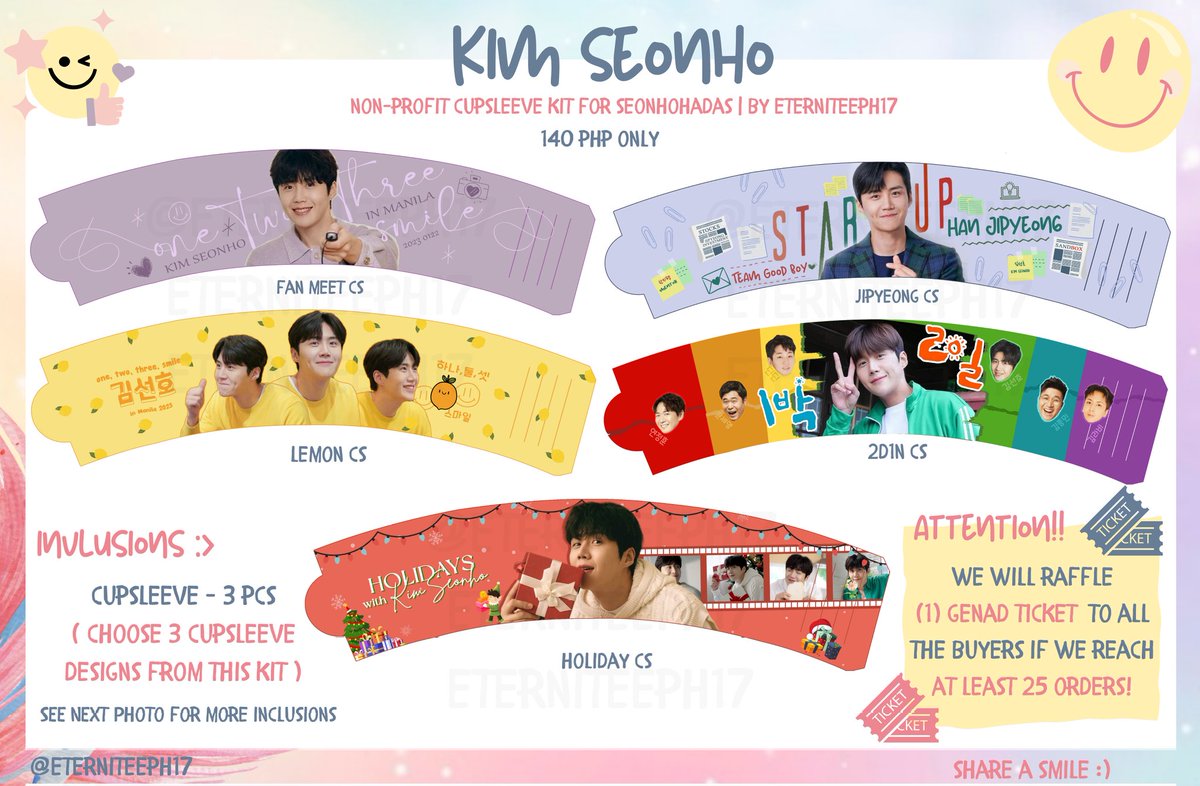 eterniteeph17's tweet photo. #ecphBentables 💝 (HELP RT)
KIM SEON HO CUPSLEEVE KIT FOR SEONHOHADAs💚
140 PHP only
- 3 Glittered Cup Sleeve
- Ticket envelope (coated)
- Glittered Sticker set
Photocard freebies
NON-PROFIT 🥳 WE WILL RAFFLE 1 GENAD #KIMSEONHOinMNL2023 TICKET IF WE REACH 25 ORDERS BY DEC30 🥳 https://t.co/kk5JecEfmP