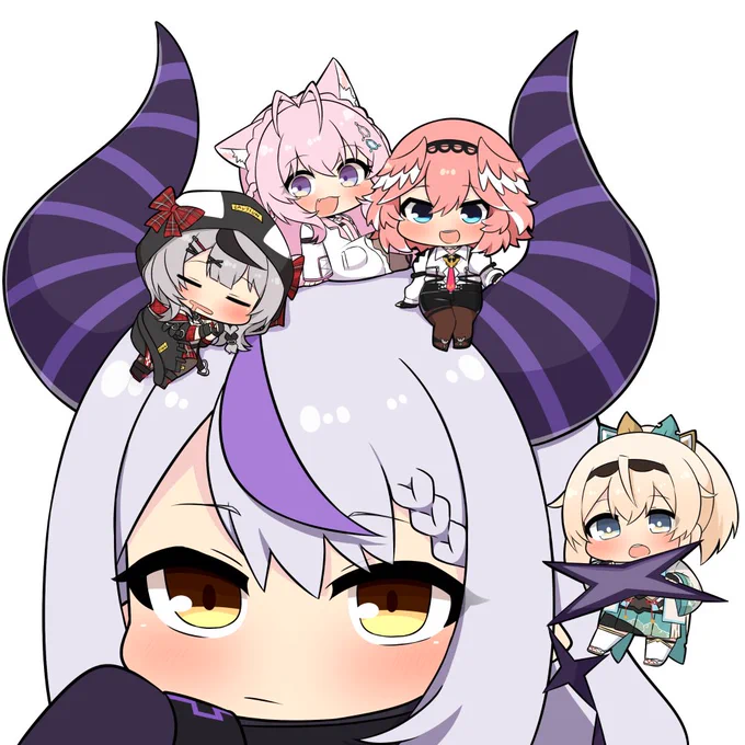 ほろっくす #laplus_artdesu #Luillust #さかまた飼育日記 #こよりすけっち #いろはにも絵を 