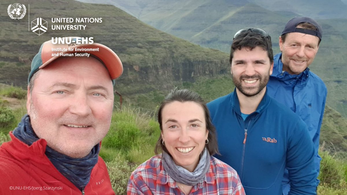 UNUEHS's tweet photo. Our Global Mountain Safeguard Research team is currently in the mountain region of Maloti-Drakensberg between #SouthAfrica🇿🇦 and #Lesotho🇱🇸 working with local actors and #communities. Including diverse perspectives is key for #MountainResearch. #MountainsMatter https://t.co/5UgRT53hsU