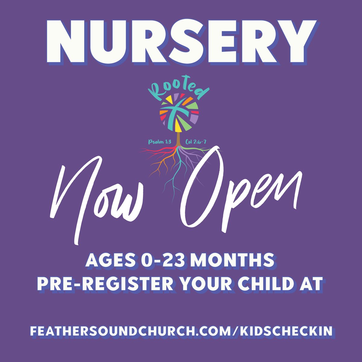 FSChurch's tweet image. 👶Our nursery is OPEN!!!
✔️All classes offered during 11AM &amp;amp; 9AM services
✔️Classrooms sanitized before and after every class
✔️Touch-less check-in system
💻Register here: feathersoundchurch.com/kidscheckin

#GodIsGood #GatherGrowGo #FSCKids #FeatherSoundChurch