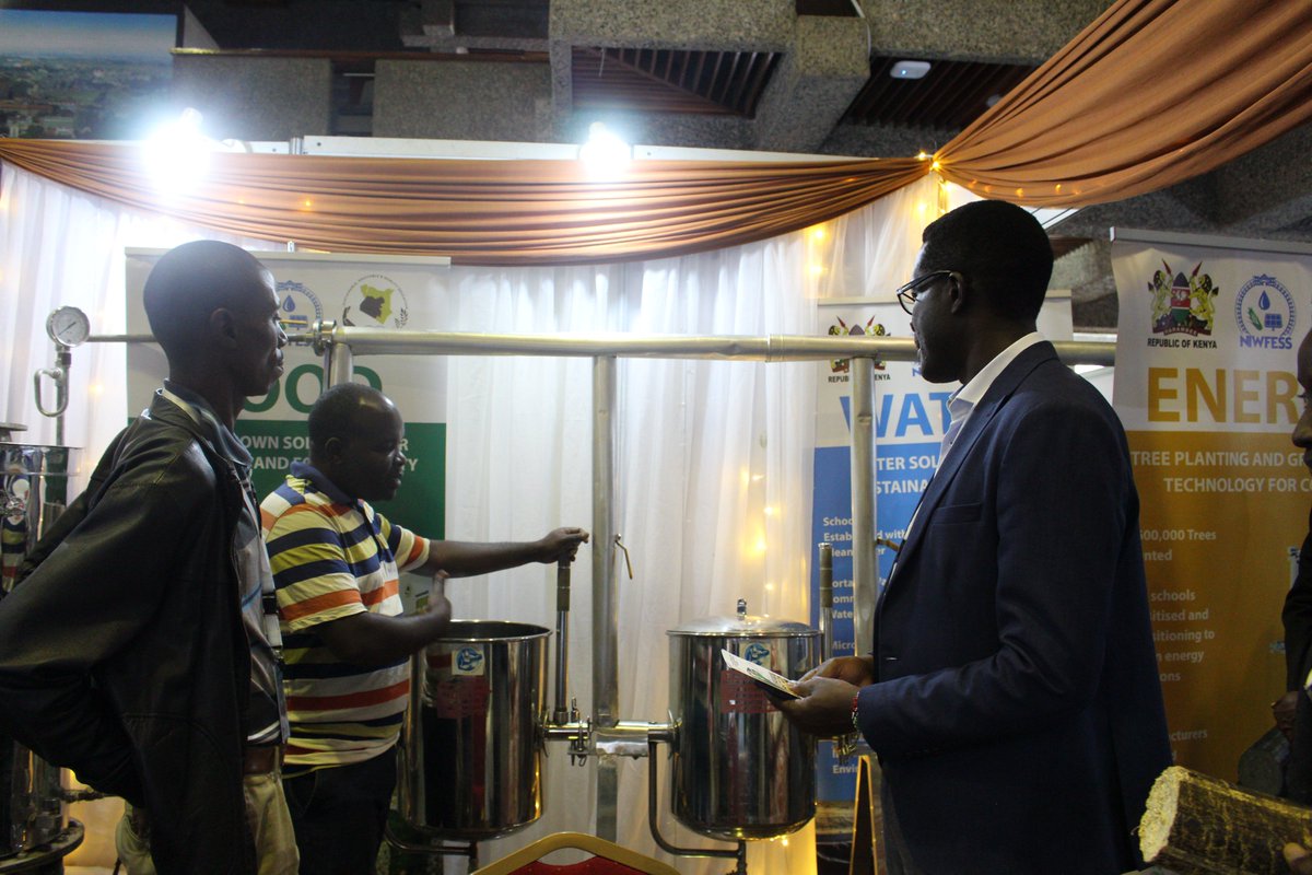 We are happy to have @CADirectorGen at NACONEK booth for #JamhuriDay2022 Innovation week, learning about the steam cooking system by <a href="/feseworksltd/">Faith Energy Saving Engineering Works Ltd</a> on how to utilise #CleanEnergy as we fight #ClimateChange that is upon us.