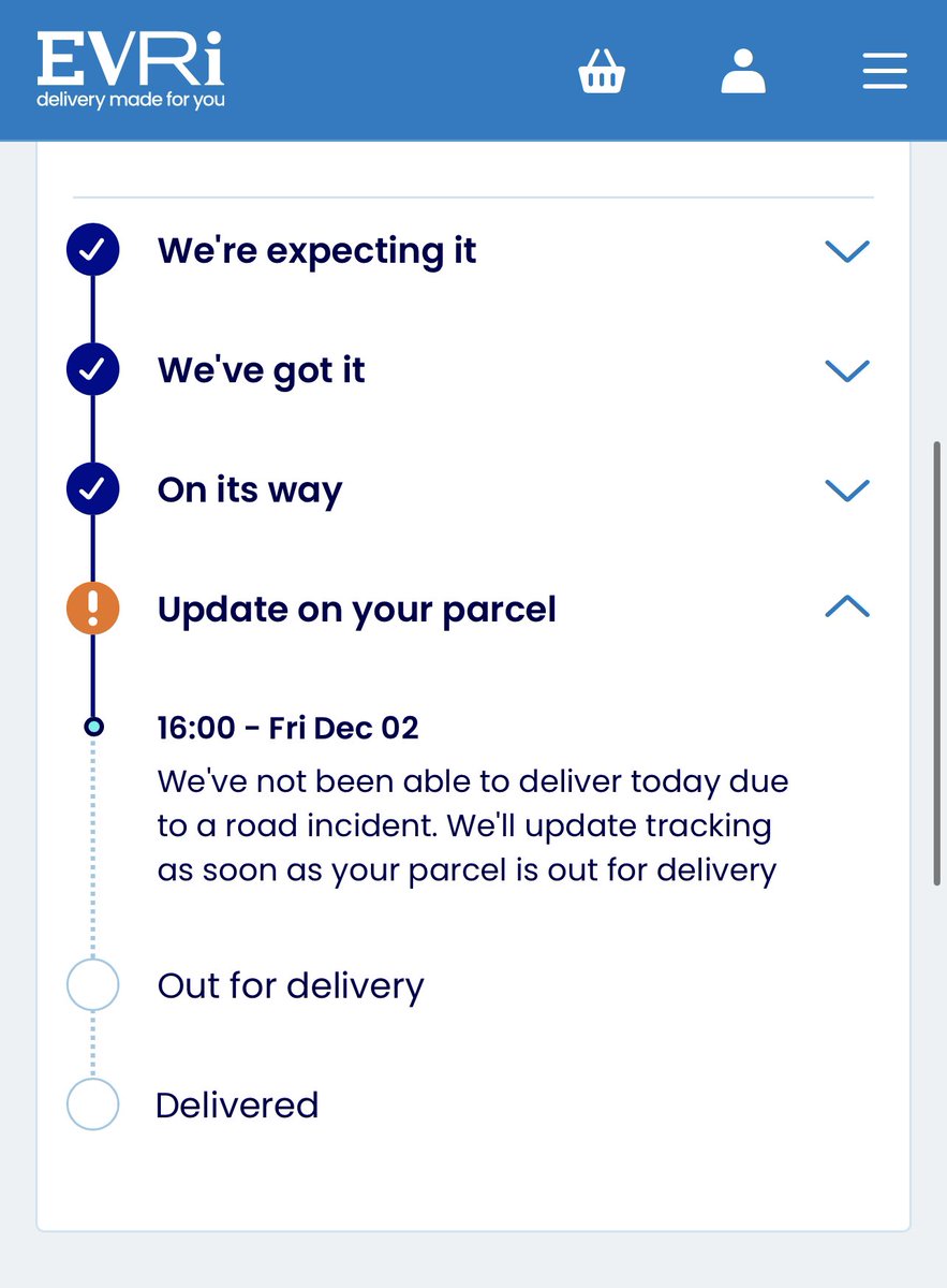 Hey <a href="/Gymshark/">Gymshark</a> <a href="/Gymshark_Help/">Gymshark Help</a> , you really need to stop using Evri as a courier…awful. Do you think the “road incident” has now been cleared since it was over a week ago? #Evri #evridelay