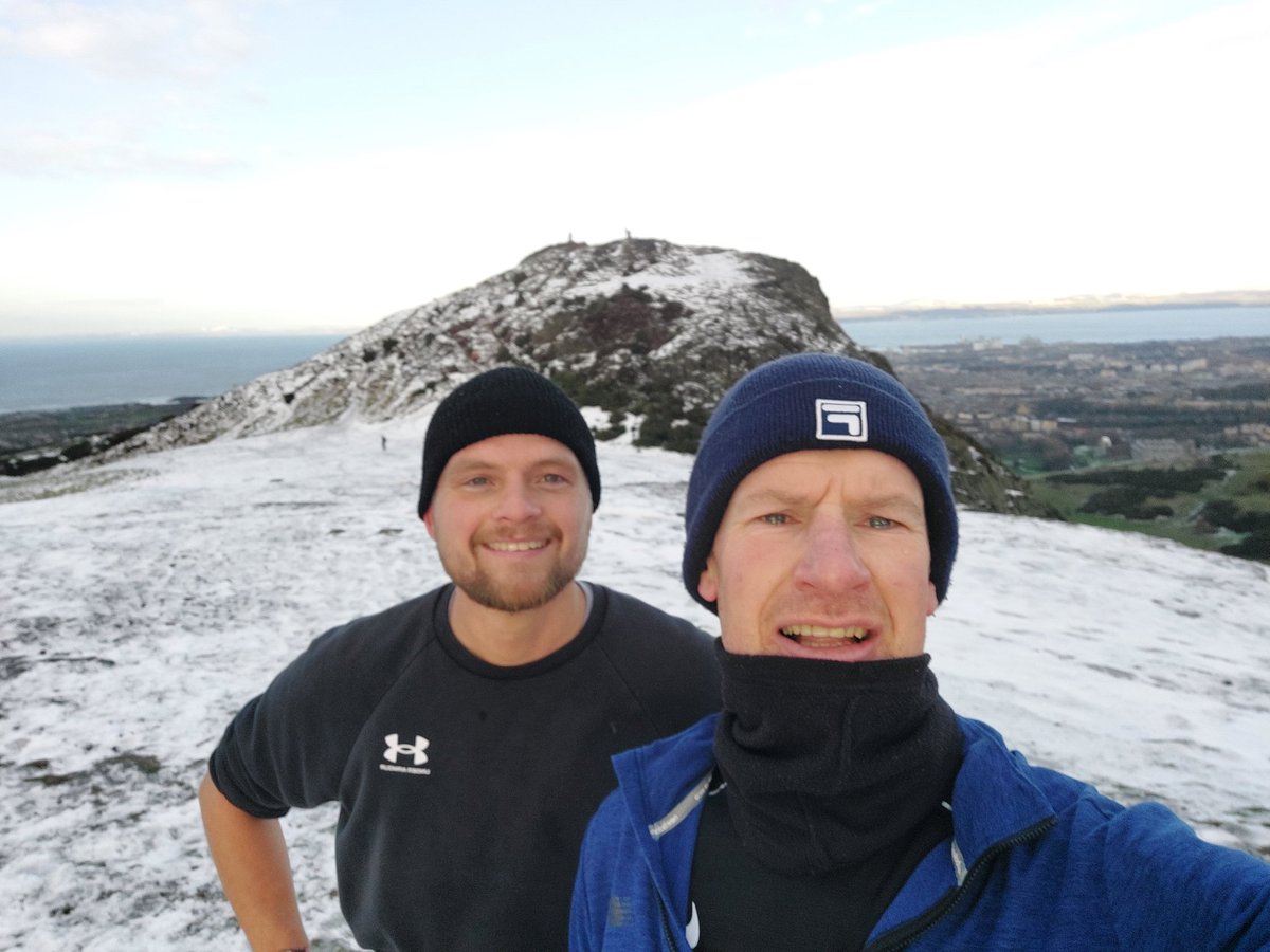 aljaroo1874's tweet photo. #LSR this morning was an #IceRun up #ArthurSeat with my main man Chris-D. Was good fun coming down on the #Ice 
#HillRun #TrailRun #Running
#SnowTrail #SnowRun 
On your playground @Footering99 https://t.co/W5ZwYhZrBH