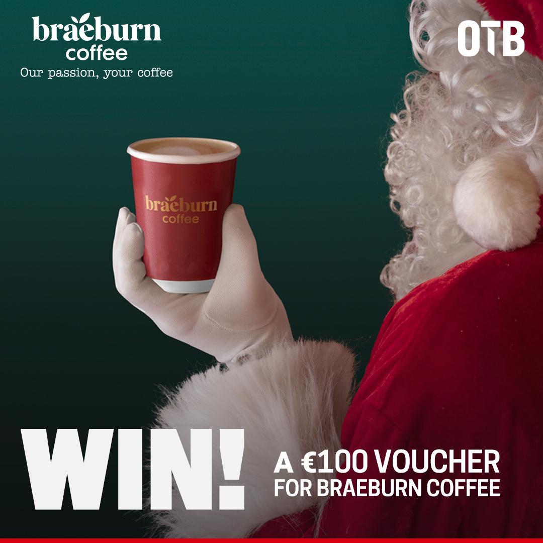 offtheball's tweet photo. #OTB and #braeburnCoffee - there's no better way to start your mornings! | ☕️ 

Every week we're giving one lucky viewer a €100 voucher to spend on some Braeburn Coffee goodness at an @goapplegreen store near you| 💸

Just like &amp; retweet this post and you're in the draw! 🎅 https://t.co/zvcpAGfwBq
