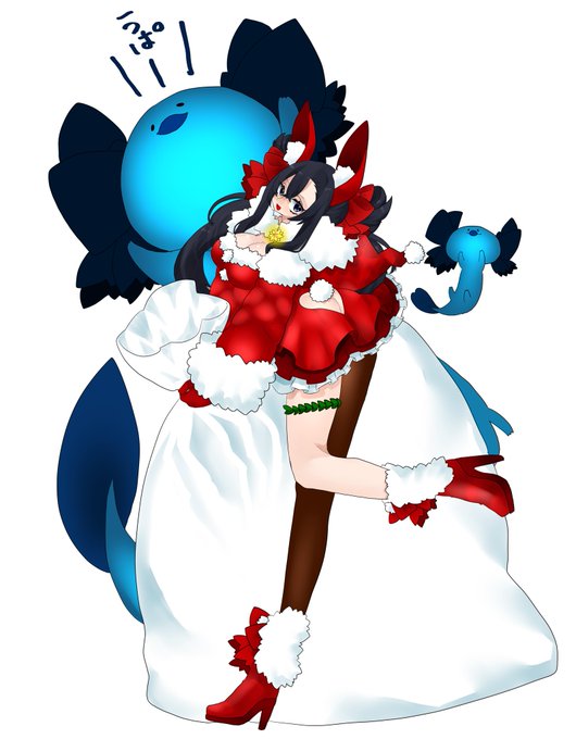 ふわもこ具合とお尻のハートの穴が気に入ってるサンタ衣装 