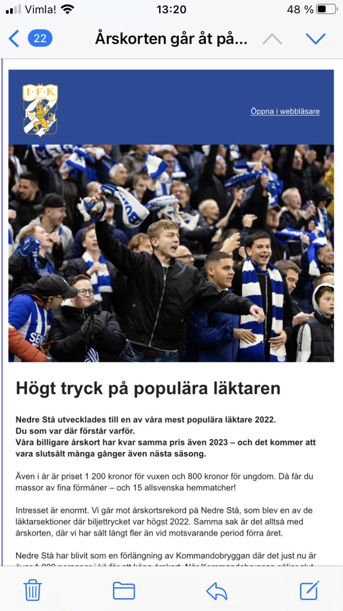 MalmbergSamuel's tweet photo. Inte nog med att ena sonen är blåvitare, han har dessutom blivit deras posterboy #intebra https://t.co/pUNYJUbZKr