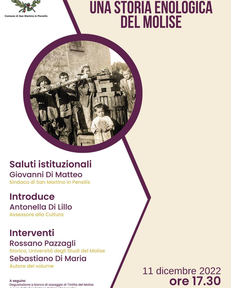 Continua il viaggio in #Molise per far conoscere una parte della sua #storia, per programmare un nuovo futuro #vino #vite #storiaenologicadelmolise