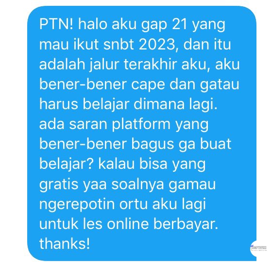sbmptnfess's tweet photo. 👨‍🎓 aku minta tolong banget ya gaiss, makasih banyak:)) https://t.co/4VL7jUL93z