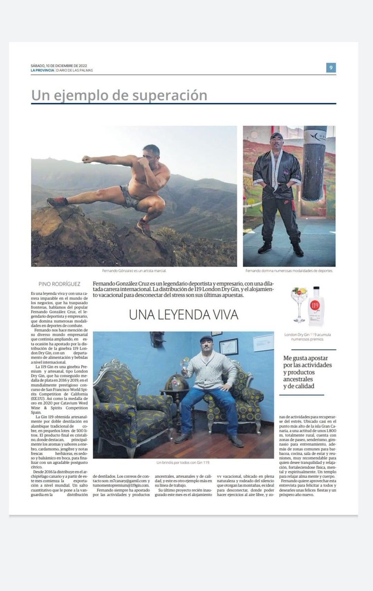 CarmelitanoBD's tweet image. El deportista y empresario Fernando González Cruz apuesta por nuestra 119 London Dry Gin. Gracias!! #carmelitano #119londondrygin #canarias #Benicàssim