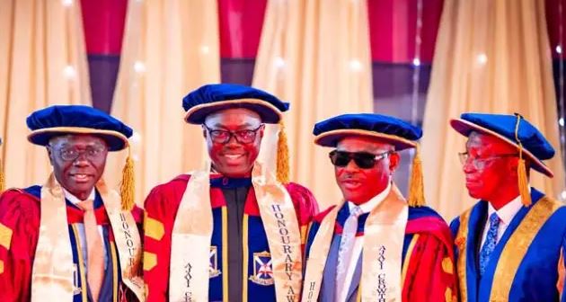 bobojaytv's tweet image. Gov Wike, Sanwo-Olu, Makinde Bag Doctorate Degrees
DETAILS 👇☛ bobojaytv.com/news/57777/gov…

Please follow us &amp;amp; retweet
#Education #GovWike #Makinde #Nigeria #Politics #Sanwo-Olu #bobojay #bobojaytv