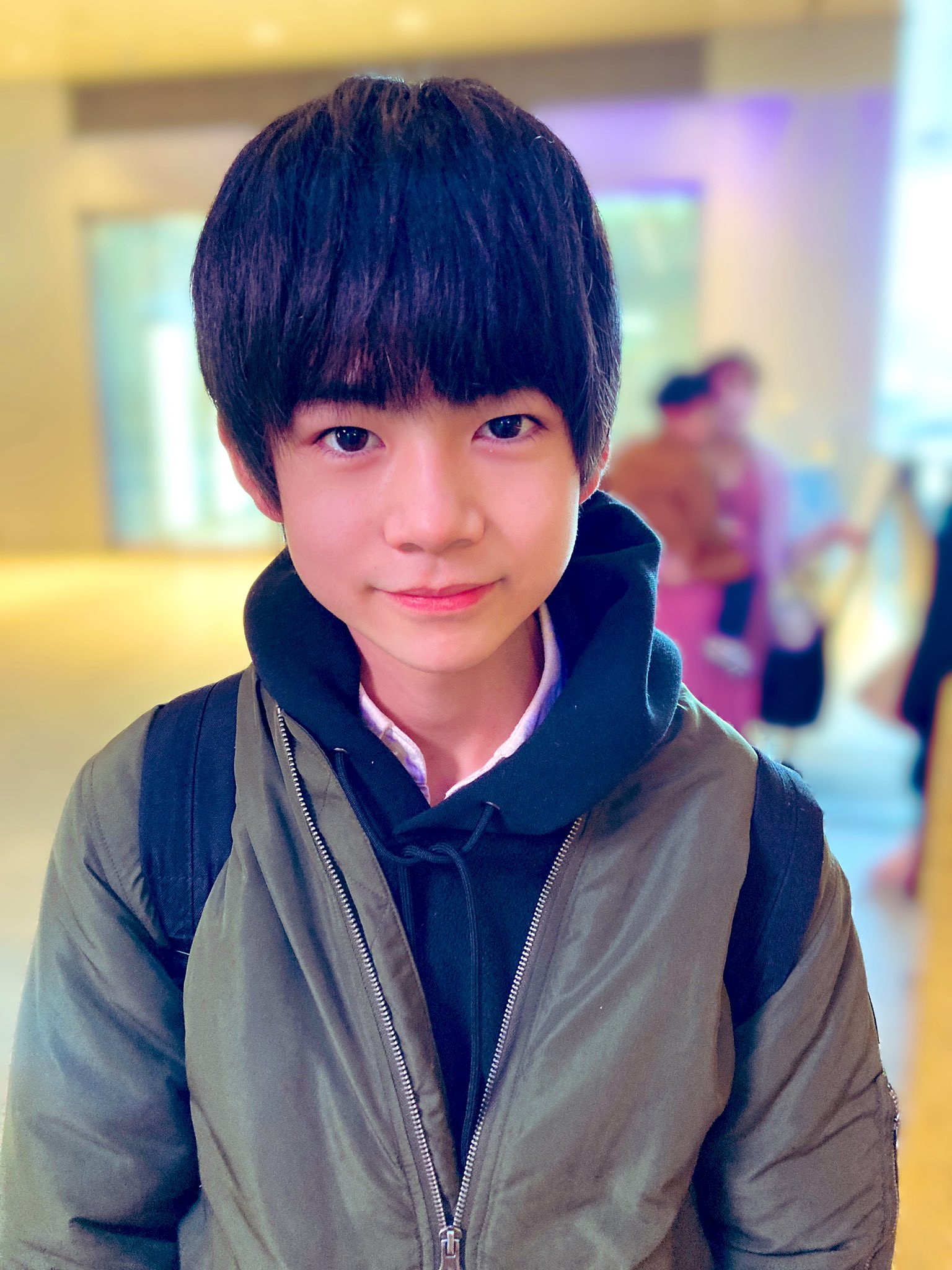 松原有輝 Yuki ありがとう 前髪くせ毛をかわいいって言ってくれるの優しい ツーショ 午後じゃないかなぁ 残念ー Twitter