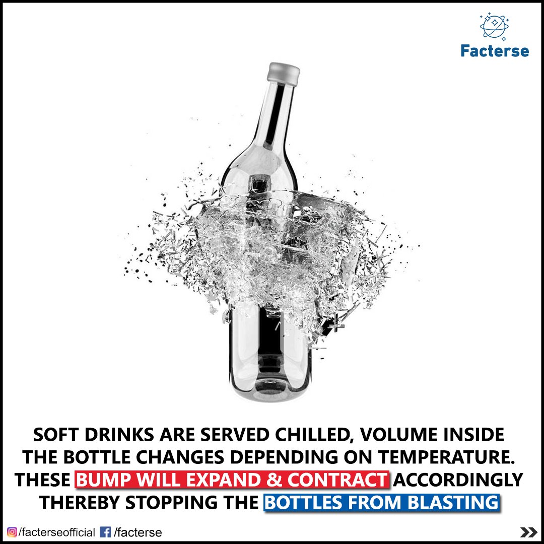 thefacterse's tweet photo. Do you know why bottles have bumps at bottom?

#water #Bottle #facterse #facterseofficial #CarbonCapture #gas #softdrink #BUMP #shockabsorber #fancy #Facts #FactsMatter #Doyou #knowledge https://t.co/Z3bsLPmVOZ