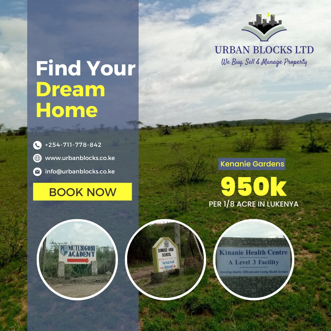 UrbanBlocksKe's tweet photo. Looking for an affordable land to build your perfect home, close to Nairobi yet away from the hustle and bustle of Nairobi? Buy a plot in Kenanie Gardens🏞

🔗https://t.co/D7vsxTvh7A https://t.co/zp6CCvesW2