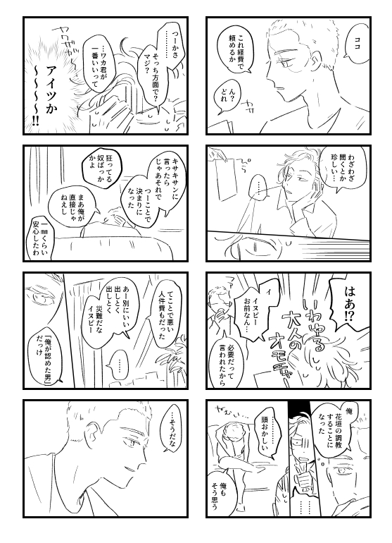 いずれ🐶武になる話(合同本にしよ～と思って描いたら直接描写は無いにせよ年齢制限がかかりそうで途中で描くのをやめた話なんですけど描いていてすごく楽しかったです 