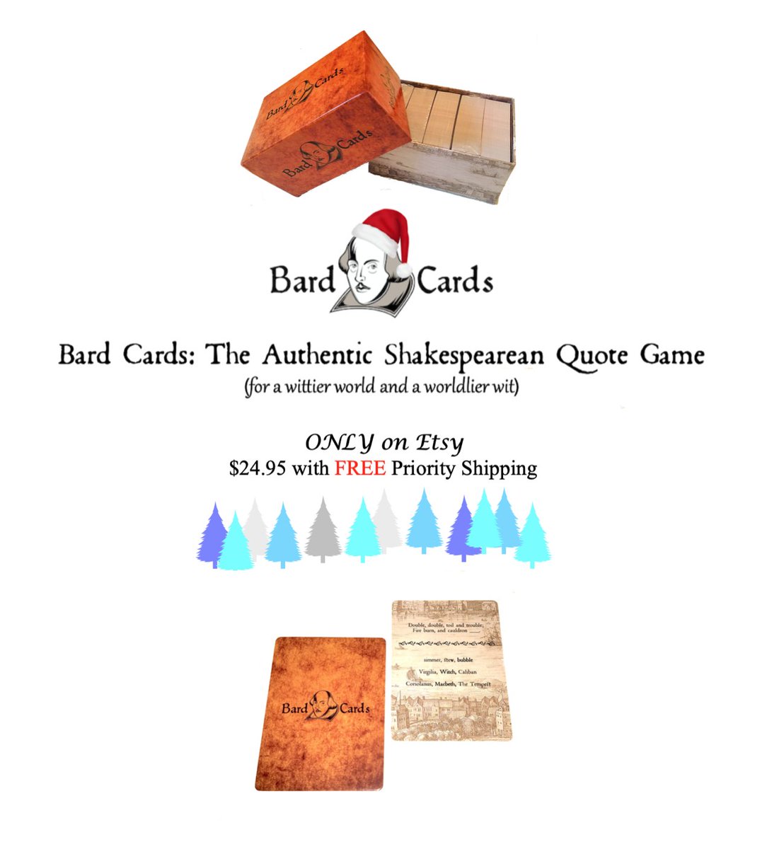 DocOverton's tweet photo. @TheoPaphitis #SBS "Bard Cards: The Authentic Shakespearean Quote Game" (for a wittier world and a worldlier wit") #intellectuals #curmudgeons #scholars ONLY on Etsy! Free Priority Shipping! https://t.co/SNMulqSUfJ