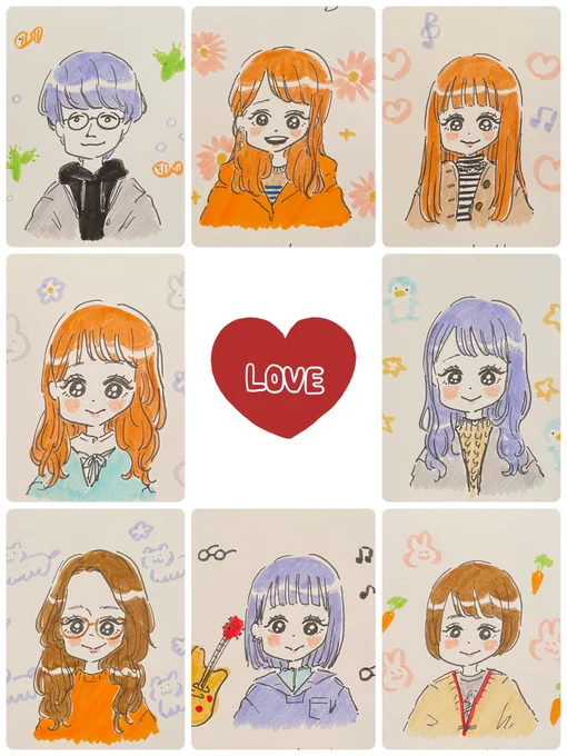 最終日も似顔絵たくさん描かせて頂きました!
本当に楽しくて嬉しかったです!
ありがとうございました🌷 
