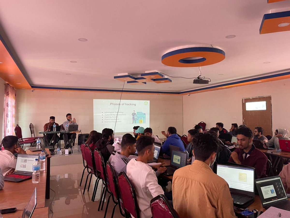 MRCodedBrain's tweet image. We&apos;ve wrapped up our Third @hackthebox_eu  Meetup Nepal, a 2 days event held at Forbes College, Bharatpur. We , @maskop9 @tnirmalz @shishirsub10 ,would like to thank everyone involved in making this event a grand success.
