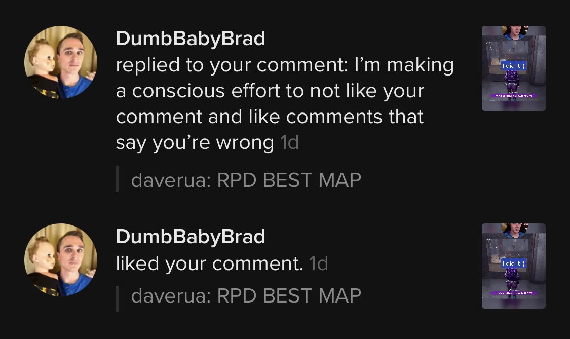 @DumbBabyBrad trying to be cute. If you are going to make this comment. Don’t like it first, wait a few minutes. #HeDoesntKnow #JustAbaby 💁🏼