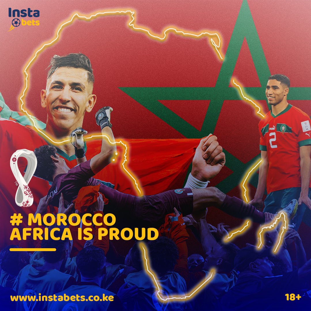 InstabetsKE's tweet photo. Morocco you are Africans whether you like it or not 🤣🤣🤣.
And we support you cha lazima.
#Moroccan #France #WorldCup https://t.co/kHOJgxRzDc