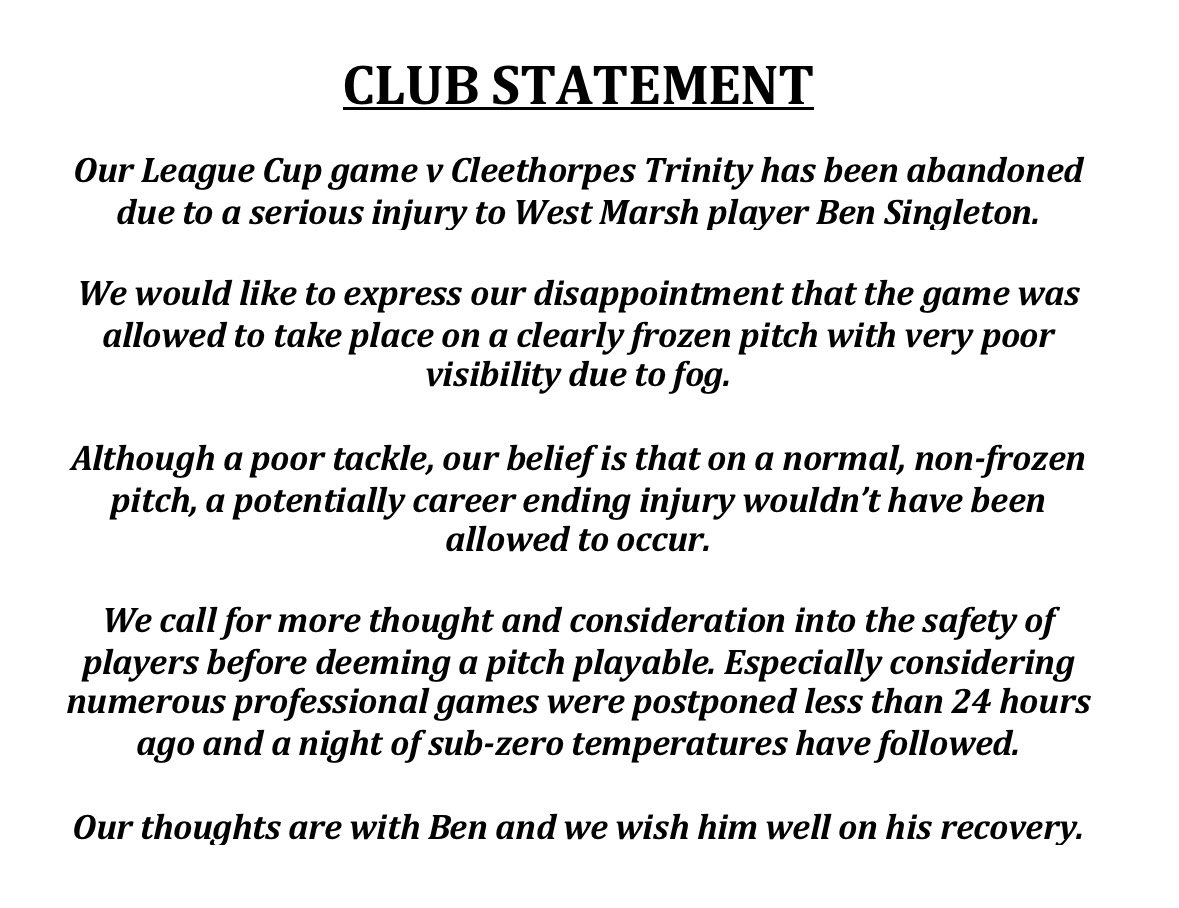 (C) West Marsh United FC tweet media