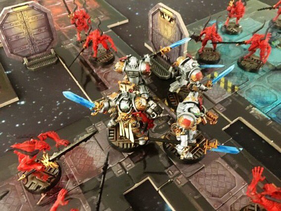 tomjmegan's tweet photo. #SpaceHulkSunday is also #DaemonHulkSunday!
Definitely the coolest models and best project I’ve worked on this year. Looking forward to adding the final bits over coming weeks.
#WarhammerCommunity #SpaceHulk #GreyKnights #DaemonHulk #Daemons https://t.co/VNezu9Cn0p