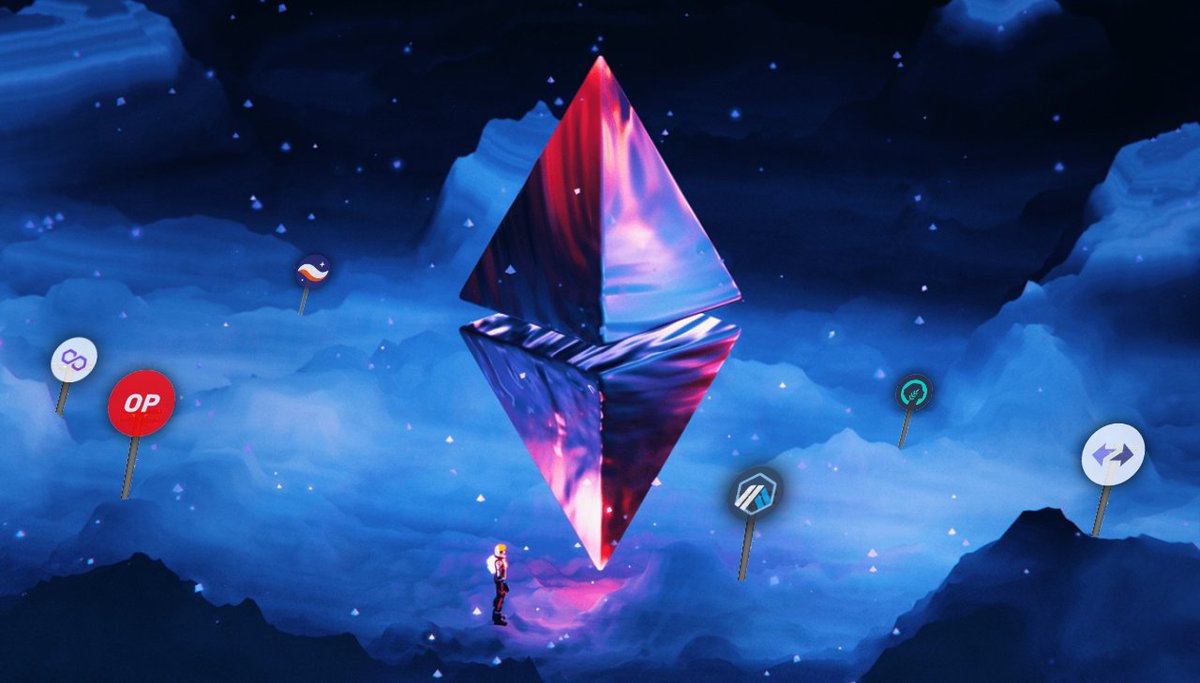 0xThoor's tweet image. Thread🧵 A complete overview of Ethereum scaling solutions.

The future of blockchain scalability is here! But what are zk-Rollups, zkEVM&apos;s, L3&apos;s and modular blockchains?🧐

A deep dive that you can actually understand. It&apos;s time to level up your knowledge 🧠👇 (1/27)