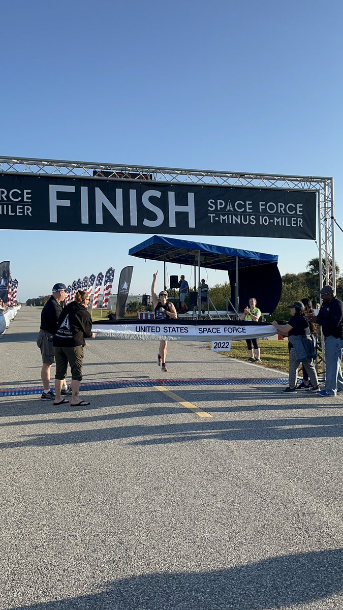 Congratulations to the overall male and female winners who also were the overall military male and female winners! They both made history and set course records for this inaugural event!

🚀 Alexander Knoedler - 54:53
🚀 Grace Tinkey - 1:03:19
