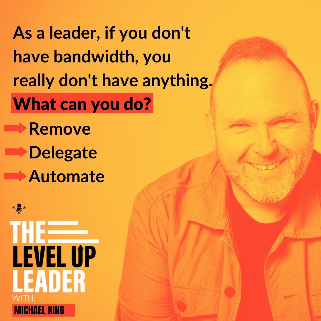 michaelkingjr's tweet image. Increase your bandwidth:
👉Remove
👉Delegate
👉Automate

Click on the link below to learn more!
levelupleader.teams.coach/podcast/will-t…

#chaseyourdreams #developingtrust #TeamsCoach #MichaelKing #podcast #podcastepisode #leadershippodcast #podcastguest
