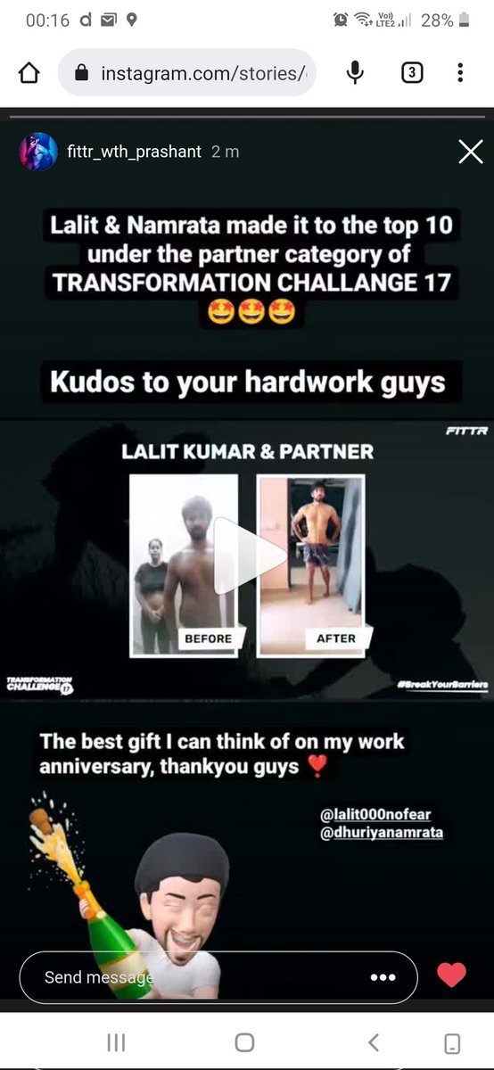 LaLiTNOFEAR's tweet photo. #BreakYourBarriers
#MyTC17Journey
@FITTRwithsquats
Thank you for selecting me as #top10 in partner category in #TC17 #transformationchallenge
#fittr https://t.co/lzsFA58ov1
