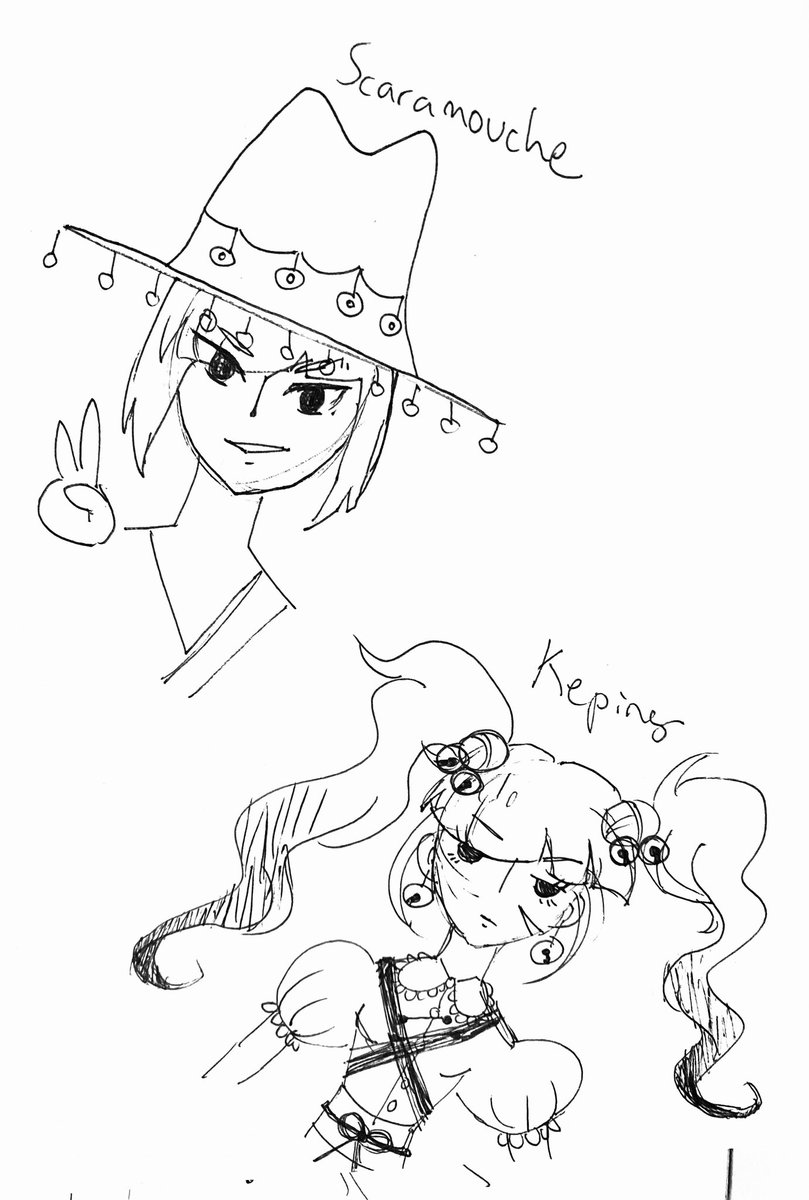 keqing, klee and scaramouche brought to you by three people who have never played gensh!n 