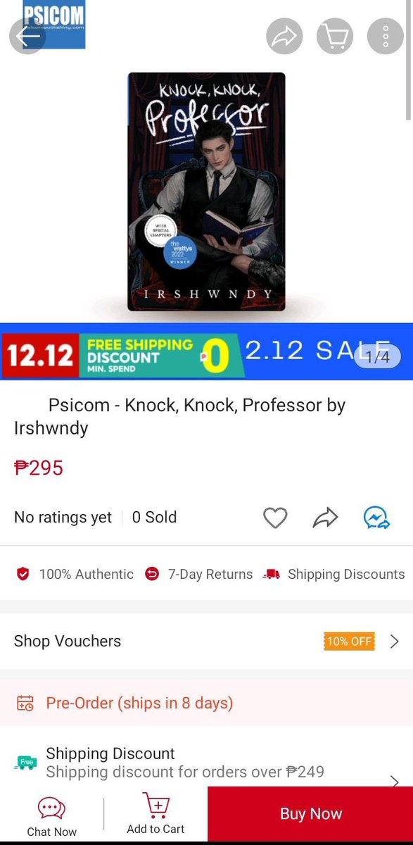 irshwndy's tweet photo. GUYS NASA SHOPEE AT LAZADA NA RAAAAW #XVisHere #KKPublishedBook #KnockKnockProfessor https://t.co/V1yiOHaiAk