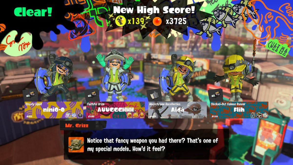 Fail3dMan's tweet image. New highscore! Had a good random team stick around for this.
#Splatoon3 #NintendoSwitch