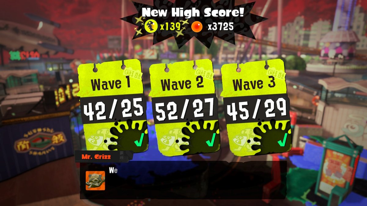 Fail3dMan's tweet image. New highscore! Had a good random team stick around for this.
#Splatoon3 #NintendoSwitch