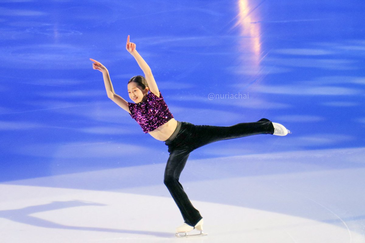 nuriachai's tweet photo. jia at the exhibition gala 💙

#JiaShin #신지아 #GPFigure22 https://t.co/4qgxu0sQ4O