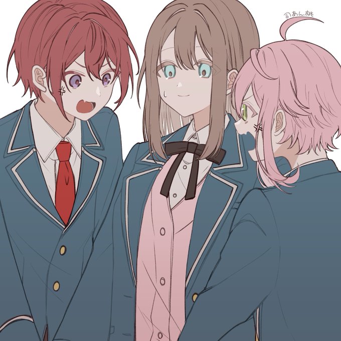 「genderswap (ftm) red necktie」 illustration images(Latest)