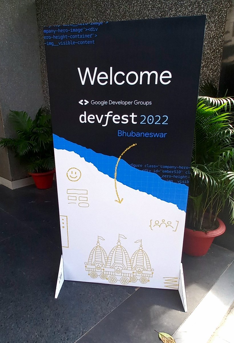 r9t9k1's tweet photo. There couldn't have been a better way to end this year other than #Devfest Bhubaneswar 💕 great event , great speakers, great community  .....(also food👀).

To a great day full of learning and networking 🥂
#DevFestBhubaneswar #DevFestBBSR #Bhubaneswar #DevFest2022 @gdgbbsr https://t.co/XLCZmPeSvq