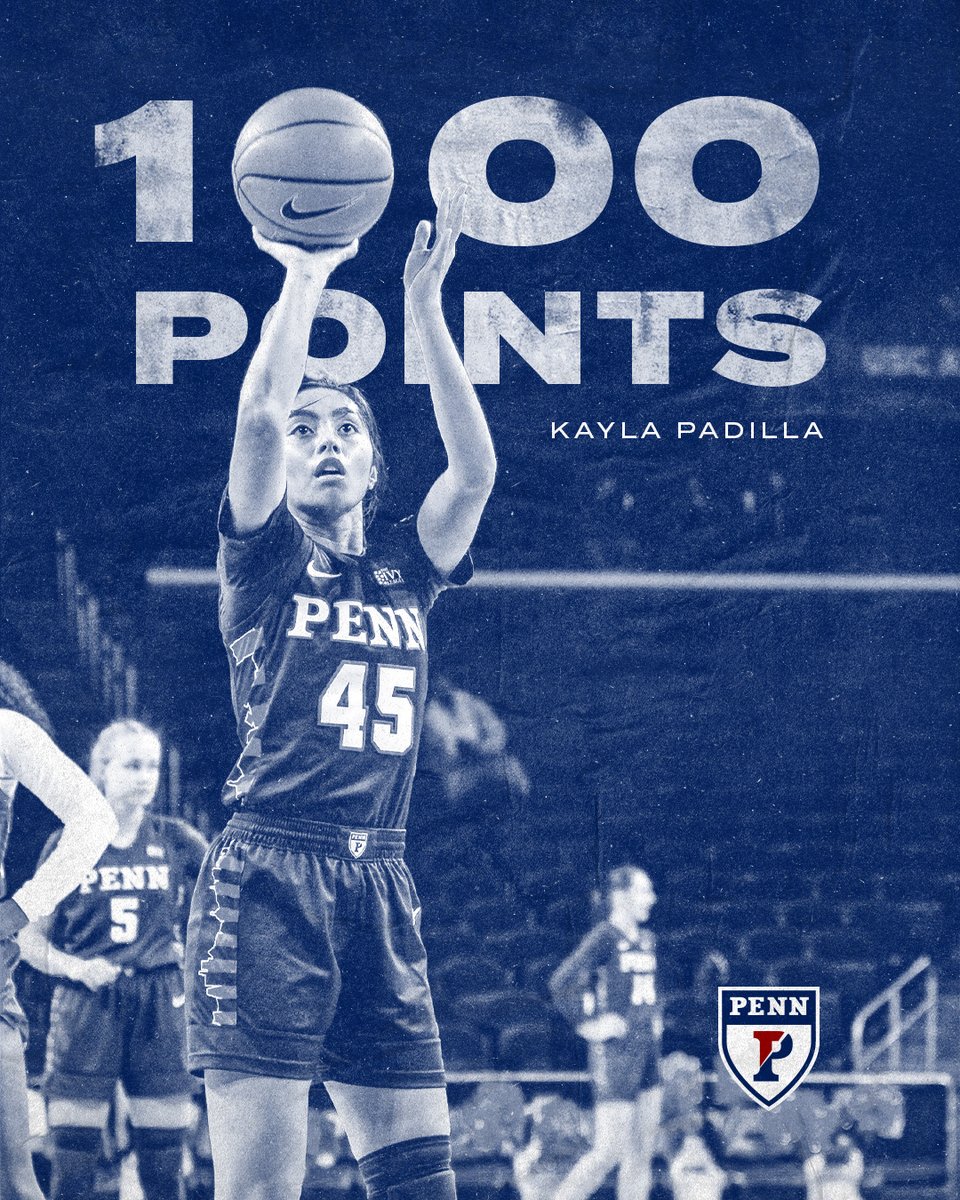Ladies and gentlemen, joining an elite group... Kayla Padilla is a 1,000-point scorer!!!

#FightOnPenn