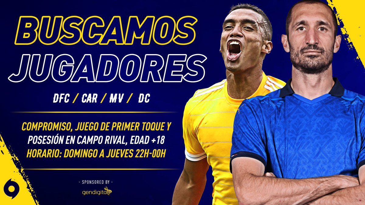 FC_Returned's tweet image. #FIFA23 [PC]

Si estás leyendo esto, es porque estamos buscando jugadores para reforzar la plantilla. Si te gusta tener la pelota y el juego de toque, ¡te estamos esperando!

Actualmente buscamos:
  ➡️ DFC
  ➡️ CAR
  ➡️ MV
  ➡️ DC

Si te interesa, envíanos un MD o a @DaniRovin20