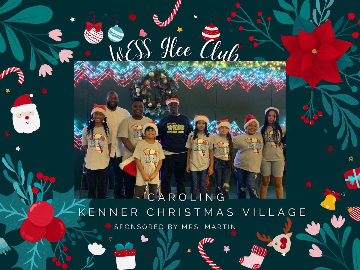STEM_WASHINGTON's tweet photo. The Glee Club performed at Kenner Christmas Town and Christmas in Lafreniere Park. Our scholars had a fantastic time spreading the Christmas cheer. #caroling #community https://t.co/sLYxlWFR4h