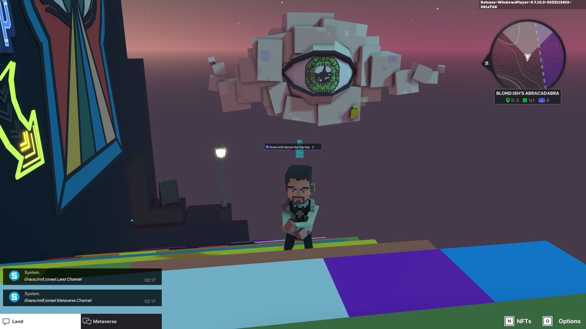 GraceJim8's tweet photo. @TheSandboxGame @blond_ish 🪄 ABRACADABRA! 🌈 I participated to the @blond_ish dj set! Check out my screenshot: https://t.co/z4Q4Z6EBUU